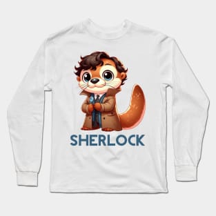 Cute BBC Sherlock Otter Long Sleeve T-Shirt